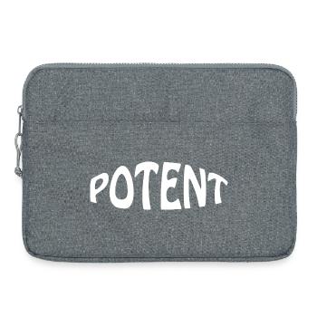 puissant - Sacoche pour ordinateur portable 15 pouces - gris chiné - Devant