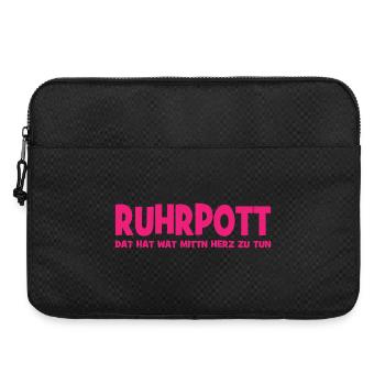 Ruhrpott - Dat hat wat mittn Herz zu tun - Zeche - Laptoptasche 15" - Schwarz - Vorne