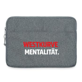 West Curve Mentality Shirt - Laptop bag 15" - heather grey - Front