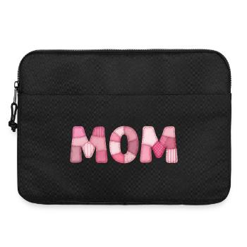 Mom Rosa Patchwork Mutter Motiv - Laptoptasche 15" - Schwarz - Vorne