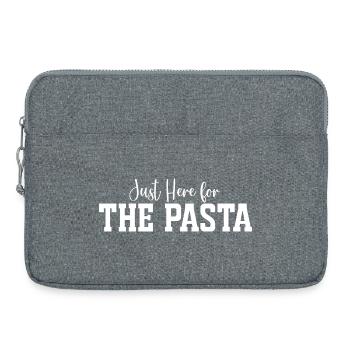Just Here for The Pasta - Laptop bag 15" - heather grey - Front