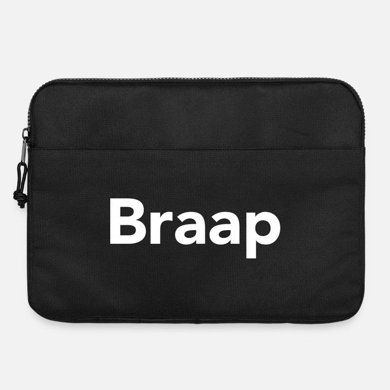Braap das Geräusch des Zweitaktmotorrads - Laptoptasche 15" - Schwarz