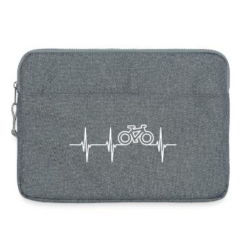 Radsport Kardiogramm - Laptoptasche 15" - Grau meliert - Vorne