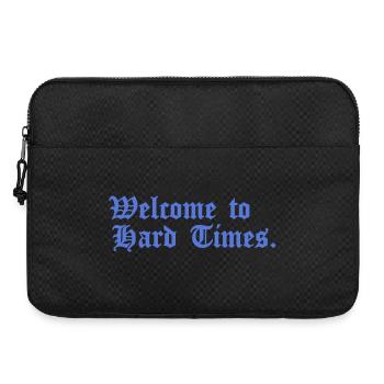 Bienvenue dans Hard Times. - Sacoche pour ordinateur portable 15 pouces - noir - Devant