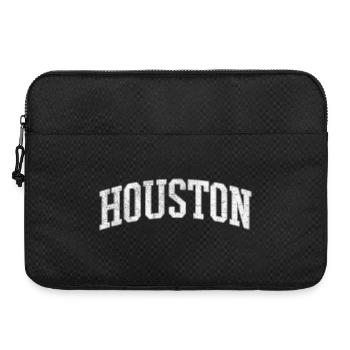 Houston Stone Block Logo - Laptop bag 15" - black - Front