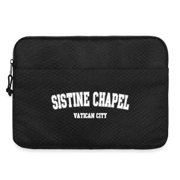 Chapelle Sixtine Cité du Vatican Typographie - Sacoche pour ordinateur portable 15 pouces - noir - Devant
