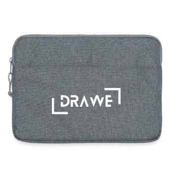 drawe - pressé, stressé, occupé, dialecte - Sacoche pour ordinateur portable 15 pouces - gris chiné - Devant