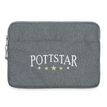 Pottstar, star de la région de la Ruhr ou à la marmite - Sacoche pour ordinateur portable 15 pouces - gris chiné - Devant