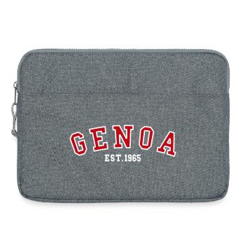 Gênes Est. 1965 - Sacoche pour ordinateur portable 15 pouces - gris chiné - Devant