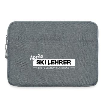 Après Ski Instructor Design Skiing Party Austria - Laptop bag 15" - heather grey - Front
