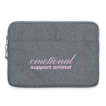 Emotional Support Animal - Laptoptasche 15" - Grau meliert - Vorne