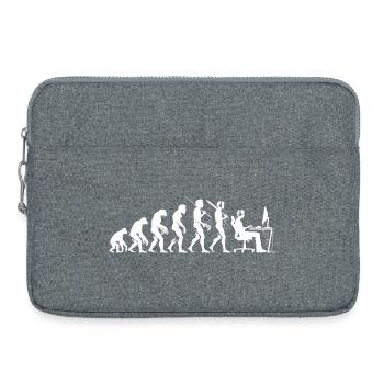 Evolution Gamer – Vom Urmenschen zum Zocker - Laptoptasche 15" - Grau meliert - Vorne