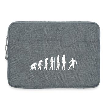 Évolution du joueur de football - Sacoche pour ordinateur portable 15 pouces - gris chiné - Devant