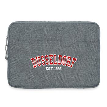 Düsseldorf gegründet 1996 - Laptoptasche 15" - Grau meliert - Vorne