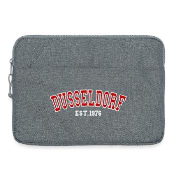 Düsseldorf gegründet 1976 - Laptoptasche 15" - Grau meliert - Vorne