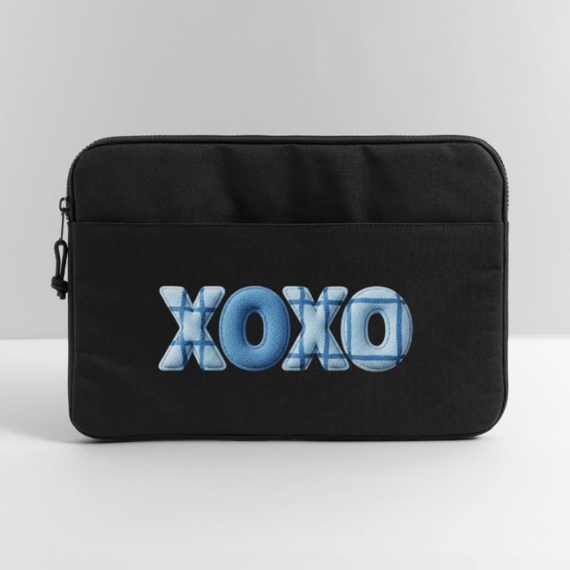 XOXO Patchwork Look mit Stoff Optik Laptoptasche 15"
