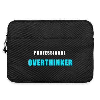 Overthinking Shirt - Professional Overthinker - Laptoptasche 15" - Schwarz - Vorne