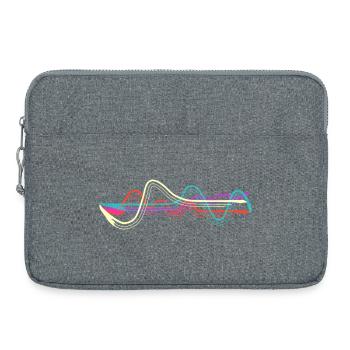 Lignes. - Sacoche pour ordinateur portable 15 pouces - gris chiné - Devant