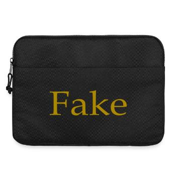 Fake, saying, humor, fun, funny, gift idea - Laptop bag 15" - black - Front