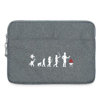Evolution BBQ - Grillen Smoker Gartenparty - Laptoptasche 15" - Grau meliert - Vorne