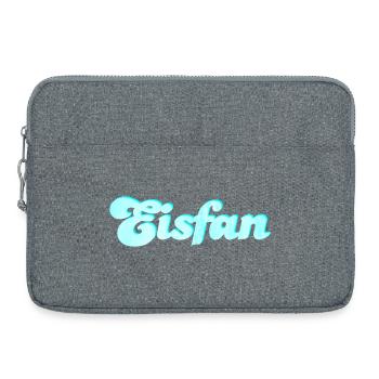 Eis Fan Eiscreme süß Sommer Eiskrem Handschrift - Laptoptasche 15" - Grau meliert - Vorne