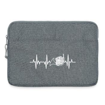 French horn palpitations - Laptop bag 15" - heather grey - Front