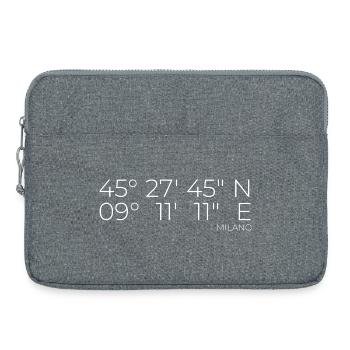 coordinates Milano, Italy - Laptop bag 15" - heather grey - Front