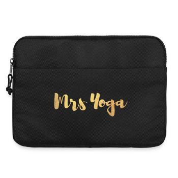 Mrs. Mrs. Yoga Fan Gold Exclusive Handwriting Pair - Laptop bag 15" - black - Front