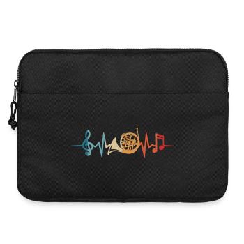 Cor français Battement de cœur Musiciens de l’Orchestre du cor français - Sacoche pour ordinateur portable 15 pouces - noir - Devant