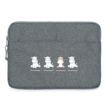 Les instructeurs pratiques, les licornes en soins infirmiers - Sacoche pour ordinateur portable 15 pouces - gris chiné - Devant
