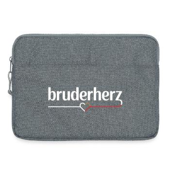 Bruderherz Brüder Großer Bro Spruch Kleiner Bruder - Laptoptasche 15" - Grau meliert - Vorne