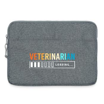 Tierarzt Tiermedizin Veterinär Tierärztin - Laptoptasche 15" - Grau meliert - Vorne