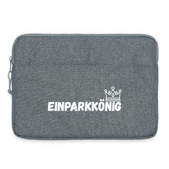 Einparkkonig_schwarz - Sacoche pour ordinateur portable 15 pouces - gris chiné - Devant