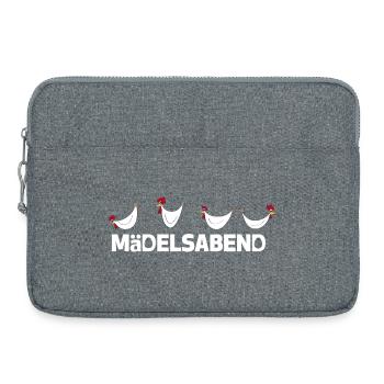Soirée des filles - Enterrement de vie de garçon - Soirée filles - Poules - Sacoche pour ordinateur portable 15 pouces - gris chiné - Devant