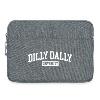 Dilly Dally University Procrastinate Threshing - Laptop bag 15" - heather grey - Front