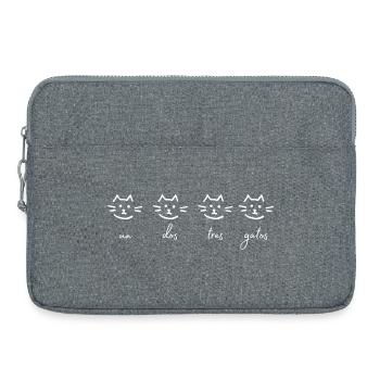 eins zwei drei katzen - Laptoptasche 15" - Grau meliert - Vorne