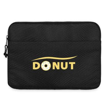 DONUT lettering | donut claim - Laptop bag 15" - black - Front