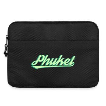 Écriture côtière rétro de Phuket - Sacoche pour ordinateur portable 15 pouces - noir - Devant