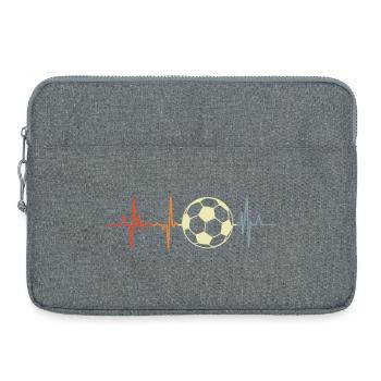 Football Heart palpitations - Laptop bag 15" - heather grey - Front