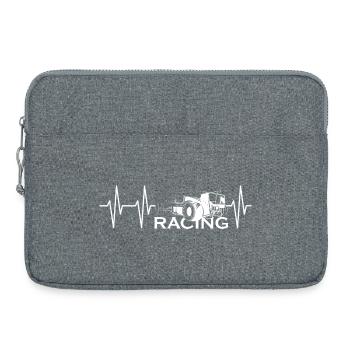 Pulse Formula Sketch Heartbeat Course de voitures de course - Sacoche pour ordinateur portable 15 pouces - gris chiné - Devant