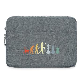 Schach Entwicklung - Laptoptasche 15" - Grau meliert - Vorne