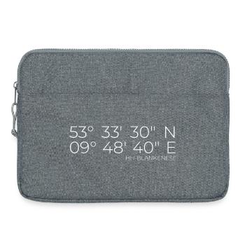 coordonnées Hambourg Blankenese - Sacoche pour ordinateur portable 15 pouces - gris chiné - Devant