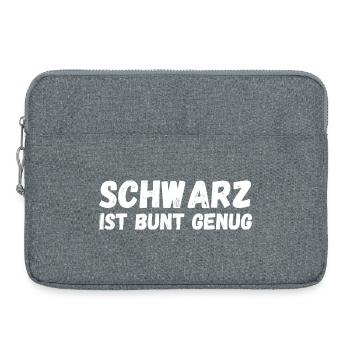 Schwarz ist bunt genug Sarcastic - Laptoptasche 15" - Grau meliert - Vorne