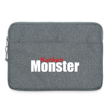 Kuchenmonster Feinschmecker Schlemmer Vielfraß - Laptoptasche 15" - Grau meliert - Vorne