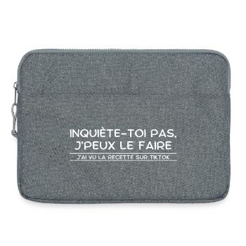 Don't worry, I saw this on TikTok - Apron - Laptop bag 15" - heather grey - Front