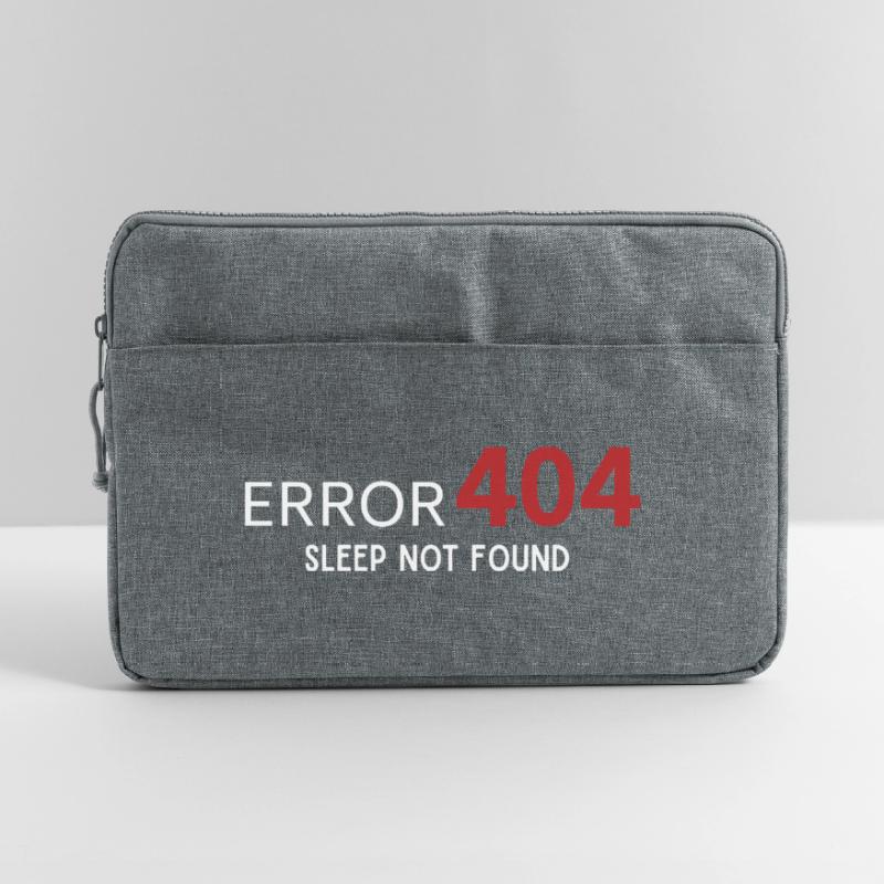 Error 404 Sleep Not Found – Pattern for Developers Laptop bag 15"