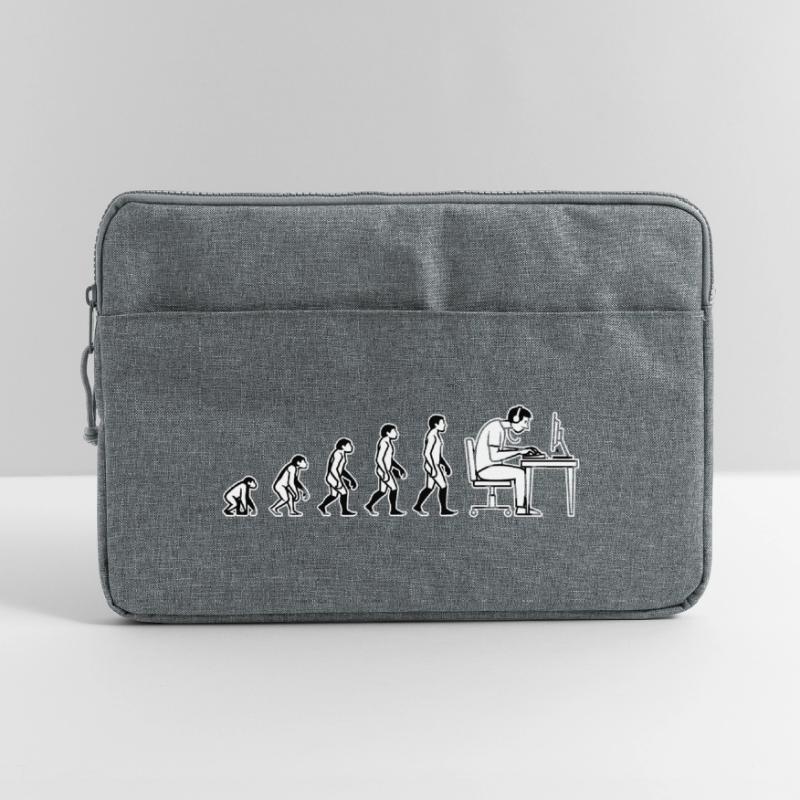 Evolution endet am Computer – Humor Design Laptoptasche 15"