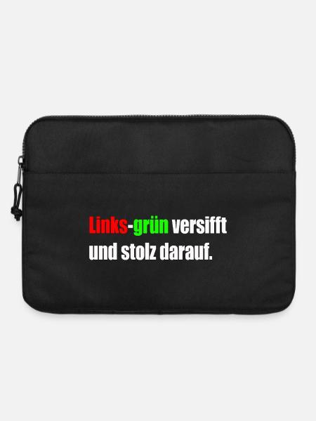 Links-grün versifft und stolz darauf. - Laptoptasche 15" - Schwarz