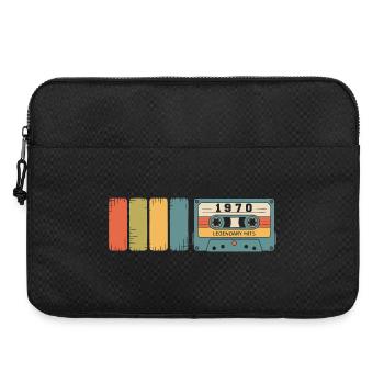 Cadeau d’anniversaire original vintage des années 1970 - Sacoche pour ordinateur portable 15 pouces - noir - Devant