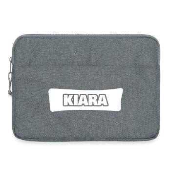 Kiara as a name - Laptop bag 15" - heather grey - Front